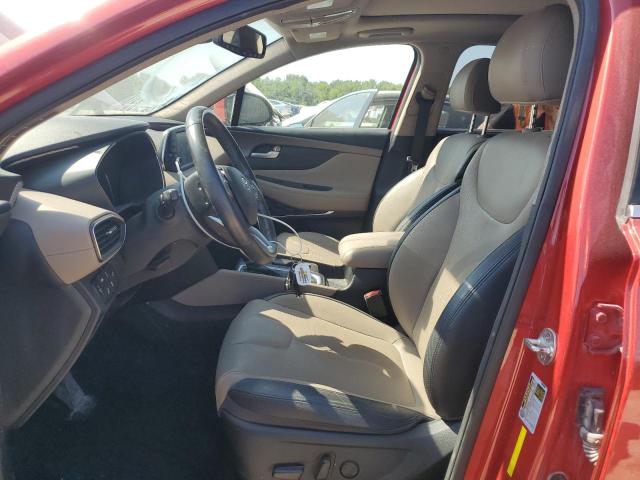 5NMS3CAA2LH168557 - 2020 HYUNDAI SANTA FE SEL RED photo 7