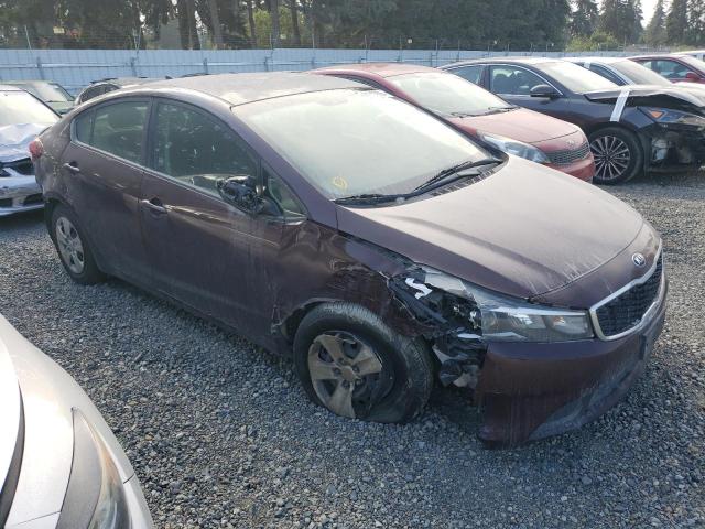 3KPFK4A79HE078352 - 2017 KIA FORTE LX BURGUNDY photo 4