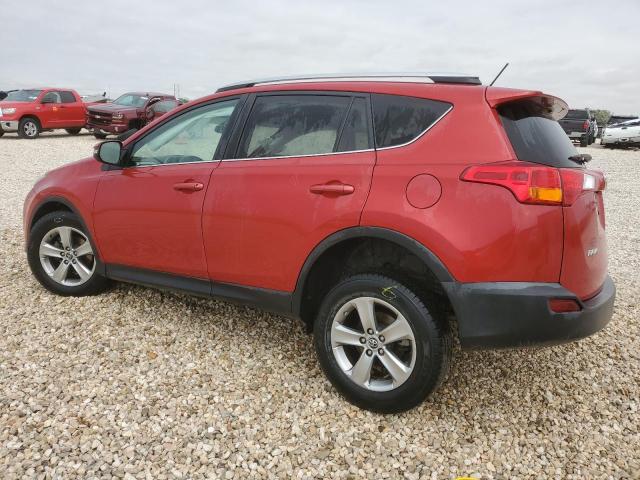 2T3RFREV5FW261076 - 2015 TOYOTA RAV4 XLE RED photo 2