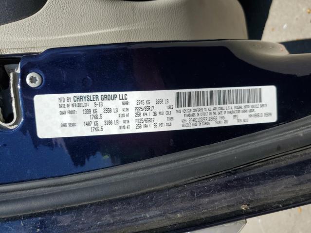 2C4RC1CG2ER165056 - 2014 CHRYSLER TOWN & COU TOURING L BLUE photo 13