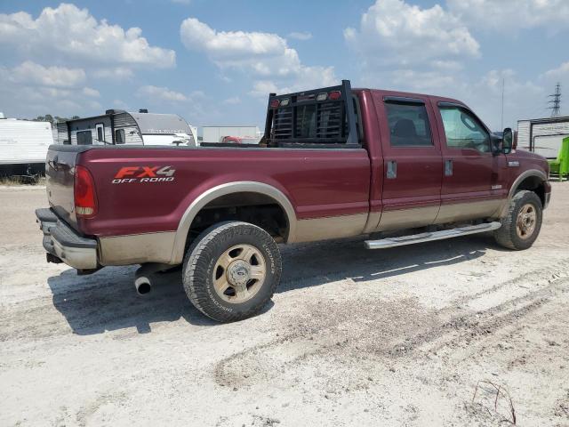 1FTWW31P46ED22805 - 2006 FORD F350 SRW SUPER DUTY BURGUNDY photo 3