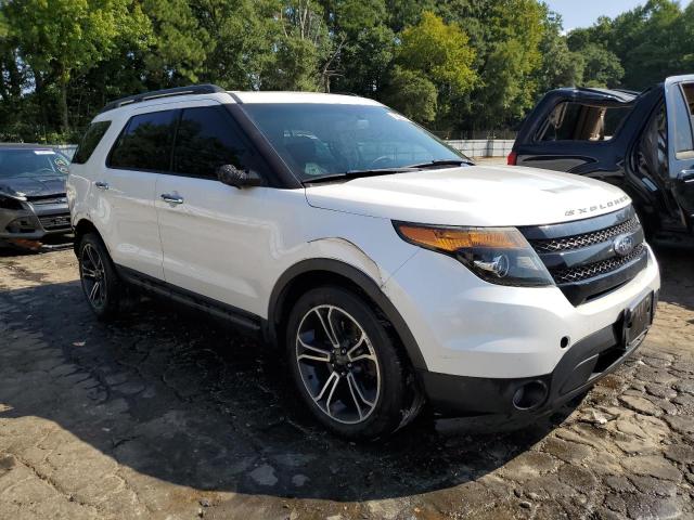 1FM5K8GT6EGB83171 - 2014 FORD EXPLORER SPORT WHITE photo 4