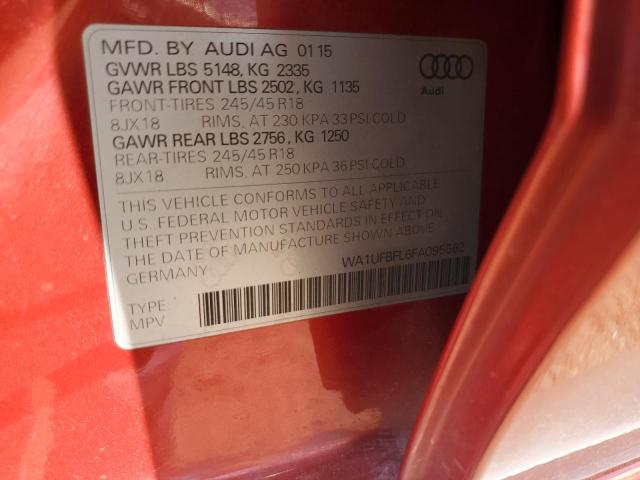 WA1UFBFL6FA095562 - 2015 AUDI A4 ALLROAD PREMIUM PLUS ORANGE photo 12