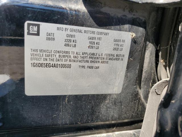 1G6DE5EG4A0100600 - 2010 CADILLAC CTS LUXURY COLLECTION 黑色 照片 12