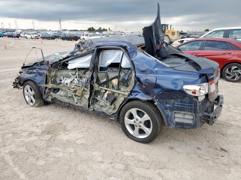 5YFBU4EEXDP104662 - 2013 TOYOTA COROLLA BASE أزرق صورة 2