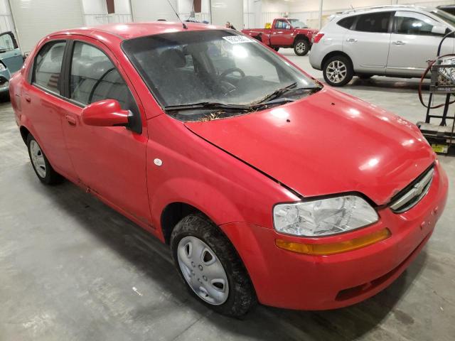 KL1TD56686B543952 - 2006 CHEVROLET AVEO BASE RED photo 1