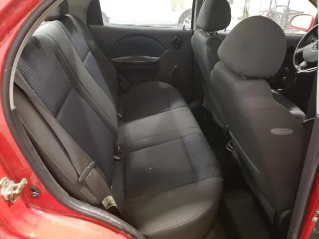 KL1TD56686B543952 - 2006 CHEVROLET AVEO BASE RED photo 6
