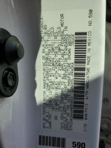 3TMJU4GN4AM095663 - 2010 TOYOTA TACOMA DOUBLE CAB PRERUNNER WHITE photo 13