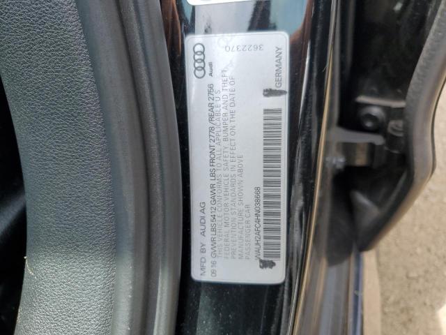 WAUH2AFC4HN038668 - 2017 AUDI A6 PRESTIGE أسود صورة 12