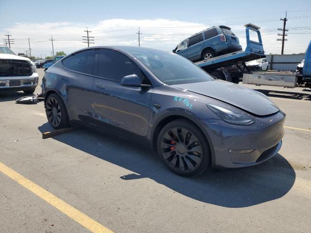 7SAYGDEF6NF543206 - 2022 TESLA MODEL Y GRAY photo 4