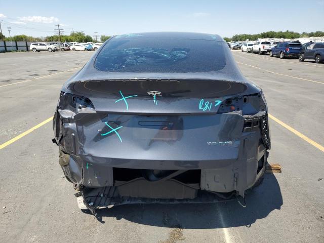 7SAYGDEF6NF543206 - 2022 TESLA MODEL Y GRAY photo 6