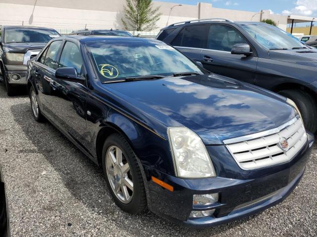 1G6DC67A050160397 - 2005 CADILLAC STS BLUE photo 4
