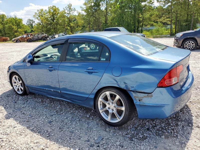 1HGFA16508L037125 - 2008 HONDA CIVIC LX BLUE photo 2