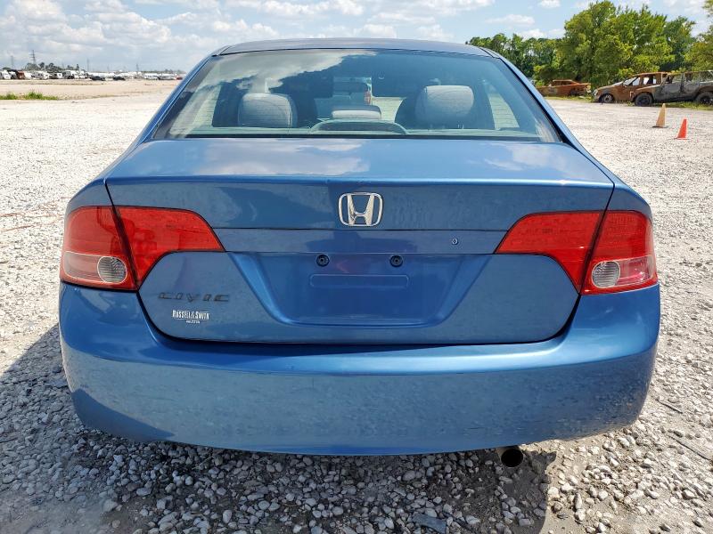 1HGFA16508L037125 - 2008 HONDA CIVIC LX BLUE photo 6