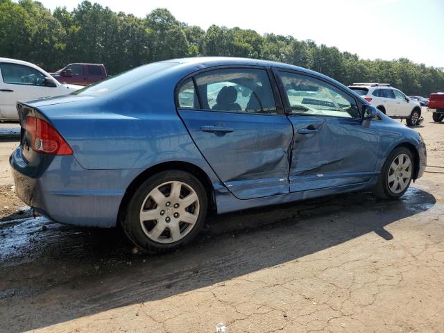 2HGFA16598H521422 - 2008 HONDA CIVIC LX BLUE photo 3