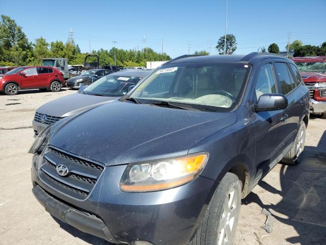 5NMSH13E18H220578 - 2008 HYUNDAI SANTA FE SE BLUE photo 1