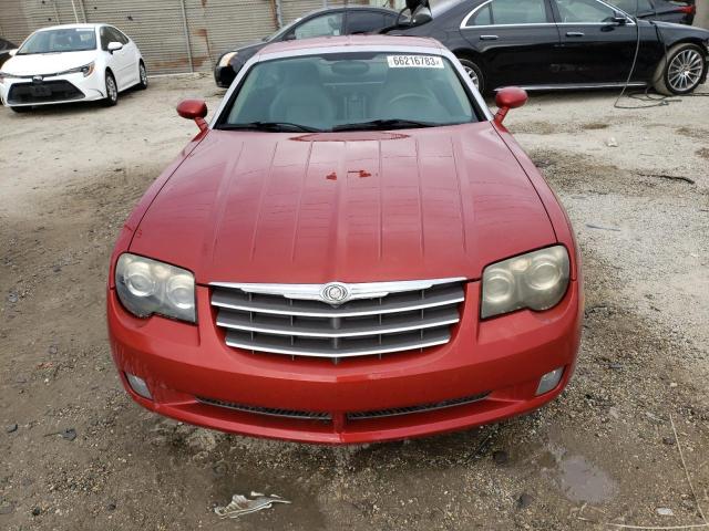 1C3AN69L24X007989 - 2004 CHRYSLER CROSSFIRE LIMITED RED photo 5