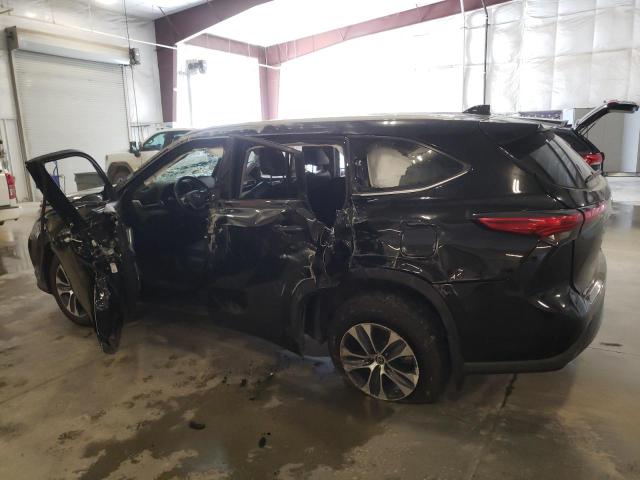 5TDGZRBH1NS179729 - 2022 TOYOTA HIGHLANDER XLE შავი ფოტო 2