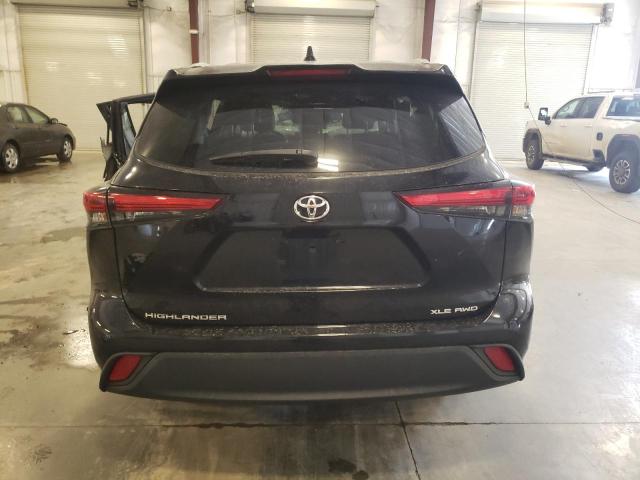 5TDGZRBH1NS179729 - 2022 TOYOTA HIGHLANDER XLE შავი ფოტო 6