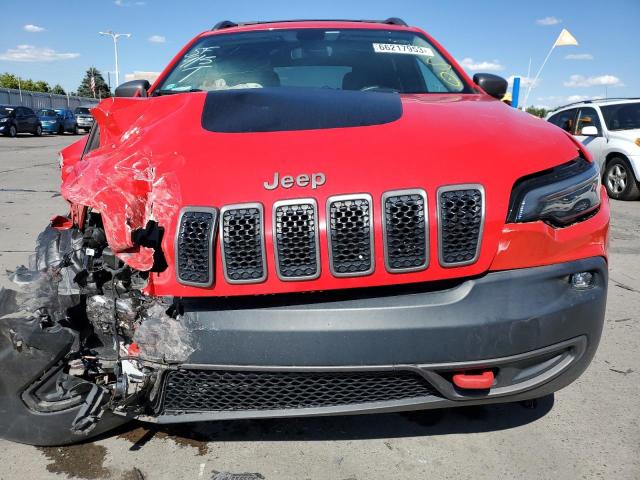 1C4PJMBXXKD372518 - 2019 JEEP CHEROKEE TRAILHAWK RED photo 5