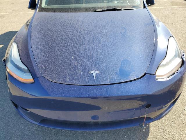 5YJYGAEE1MF150408 - 2021 TESLA MODEL Y BLUE photo 12