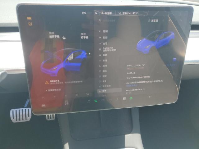 7SAYGDEF4PF661449 - 2023 TESLA MODEL Y أبيض صورة 9