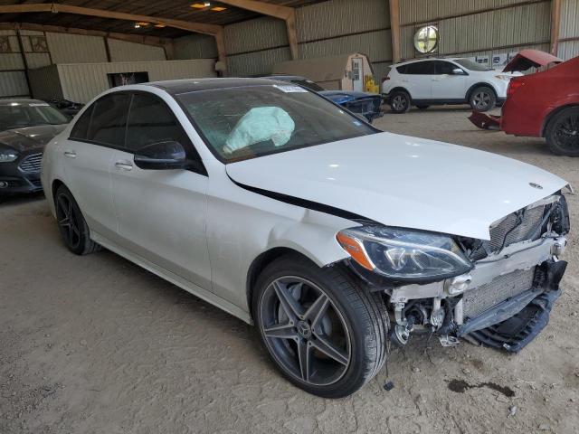 55SWF4KB4JU246923 - 2018 MERCEDES-BENZ C 300 4MATIC WHITE photo 4