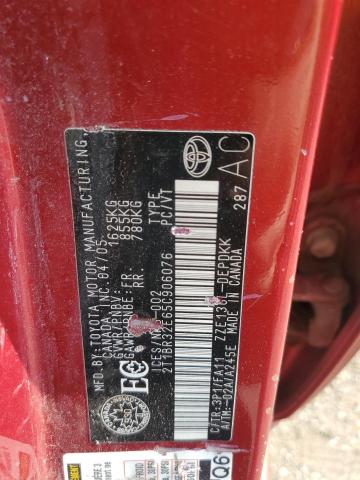 2T1BR32E65C906076 - 2005 TOYOTA COROLLA CE RED photo 13