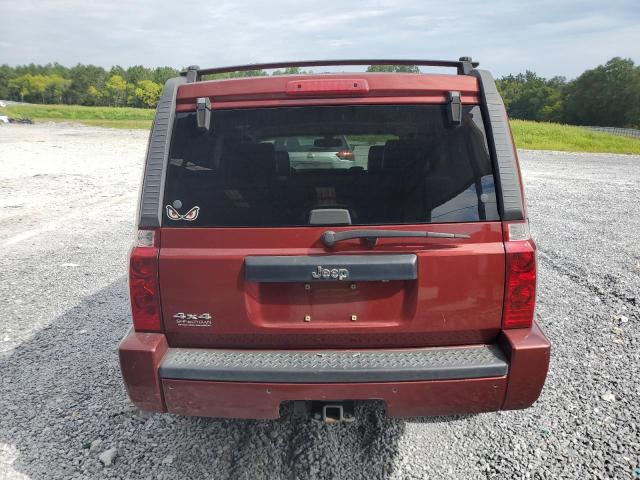 1J8HG48K28C213692 - 2008 JEEP COMMANDER SPORT წითელი ფოტო 6