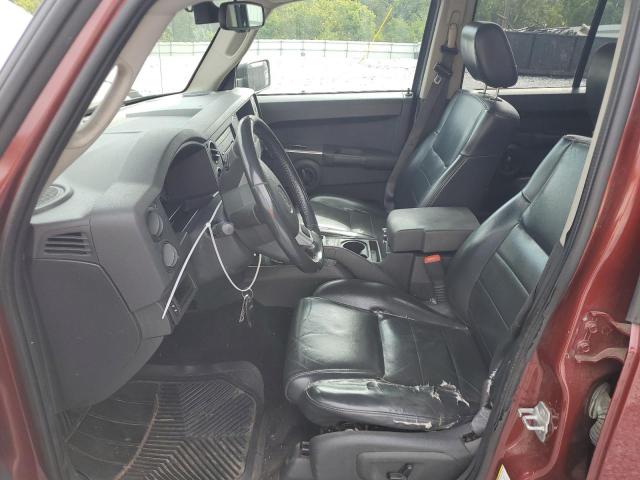 1J8HG48K28C213692 - 2008 JEEP COMMANDER SPORT წითელი ფოტო 7