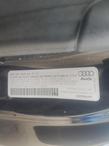 WAUVGAFH1CN006270 - 2012 AUDI S5 PRESTIGE შავი ფოტო 12