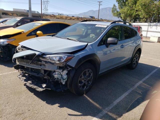 JF2GTHSC9MH389287 - 2021 SUBARU CROSSTREK SPORT BLUE photo 1