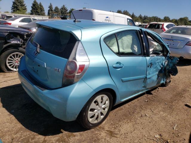 JTDKDTB36C1006390 - 2012 TOYOTA PRIUS C TURQUOISE photo 3