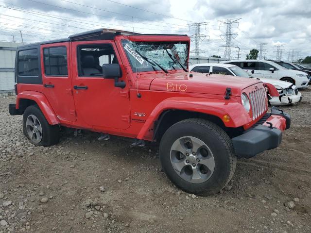 1C4BJWEGXHL700763 - 2017 JEEP WRANGLER U SAHARA RED photo 4