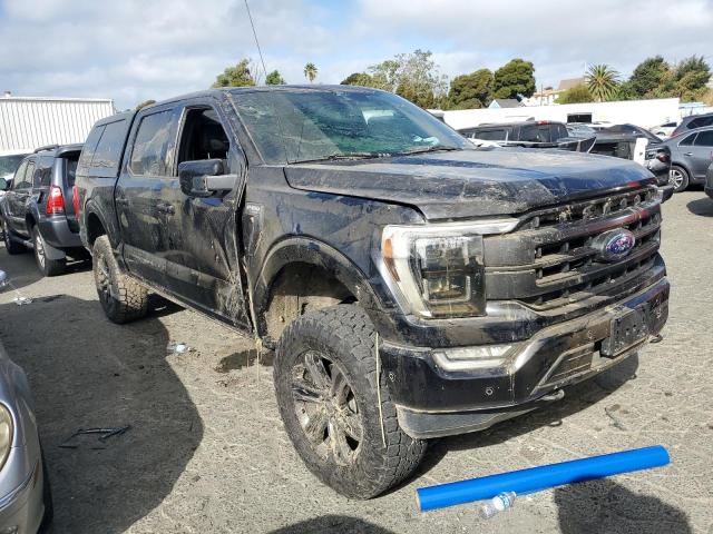 1FTFW1E82MFA53797 - 2021 FORD F150 SUPERCREW BLACK photo 4