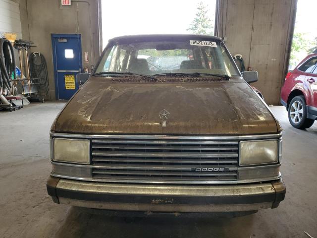 2B4FK4139HR300834 - 1987 DODGE CARAVAN SE TAN photo 5