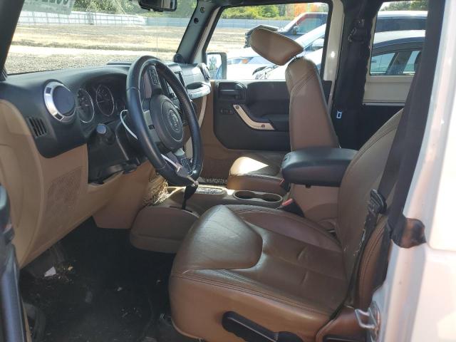 1C4AJWBGXDL680573 - 2013 JEEP WRANGLER SAHARA Սպիտակ լուսանկար 7