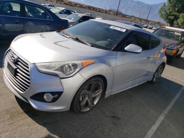 KMHTC6AE9EU190538 - 2014 HYUNDAI VELOSTER TURBO SILVER photo 1