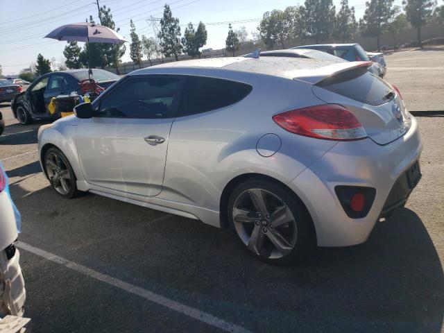 KMHTC6AE9EU190538 - 2014 HYUNDAI VELOSTER TURBO SILVER photo 2