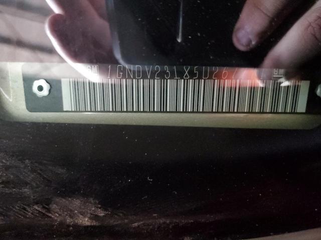 1GNDV23L85D267771 - 2005 CHEVROLET UPLANDER LS CREAM photo 12