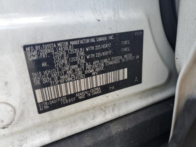 2T3P1RFV8MC245263 - 2021 TOYOTA RAV4 XLE WHITE photo 13