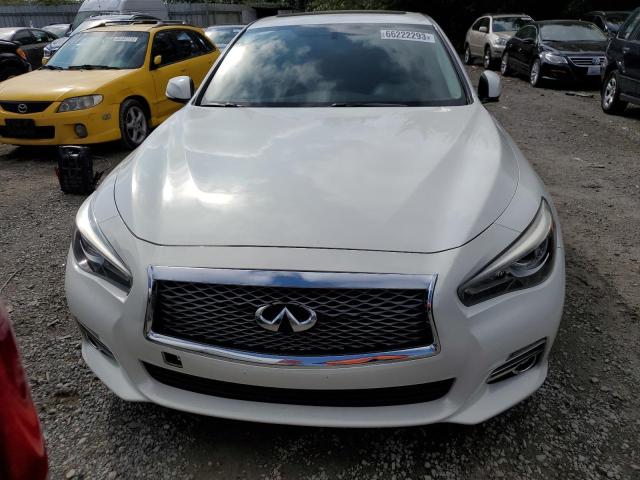 JN1AV7AP6EM690687 - 2014 INFINITI Q50 HYBRID PREMIUM WHITE photo 5