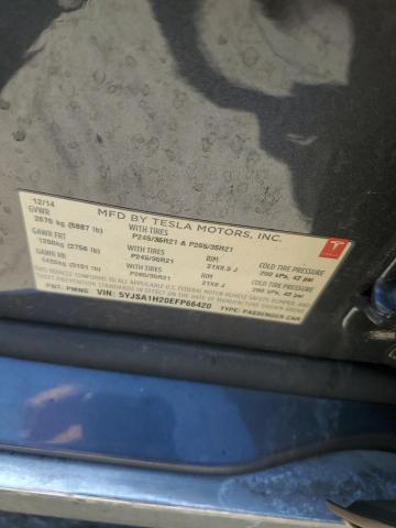 5YJSA1H20EFP66420 - 2014 TESLA MODEL S Սպիտակ լուսանկար 13