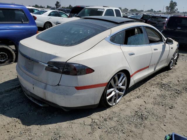 5YJSA1H20EFP66420 - 2014 TESLA MODEL S Սպիտակ լուսանկար 3