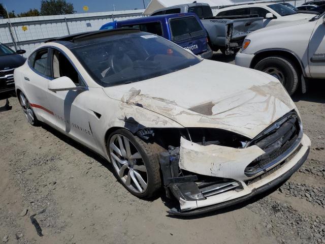 5YJSA1H20EFP66420 - 2014 TESLA MODEL S Սպիտակ լուսանկար 4