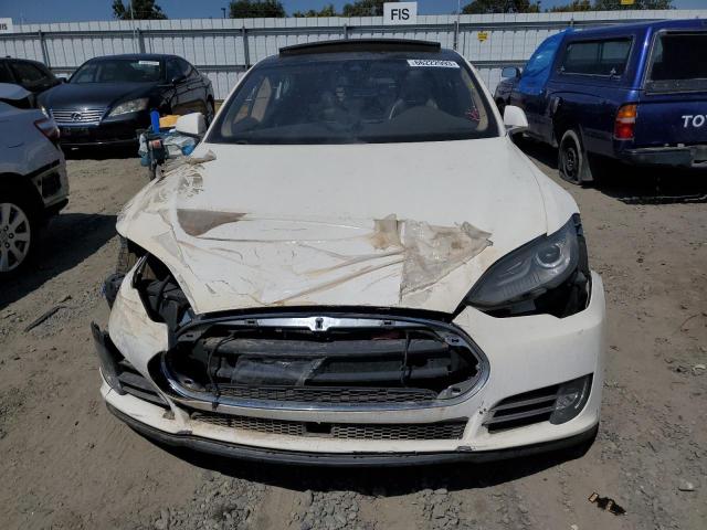5YJSA1H20EFP66420 - 2014 TESLA MODEL S Սպիտակ լուսանկար 5