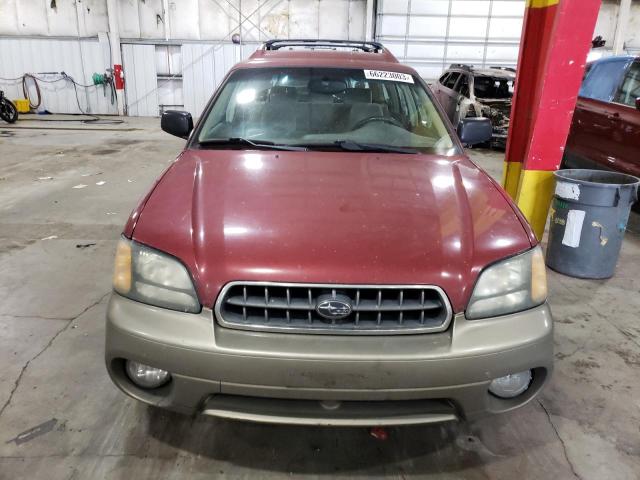 4S3BH675647612111 - 2004 SUBARU LEGACY OUTBACK AWP 勃艮第红 照片 5
