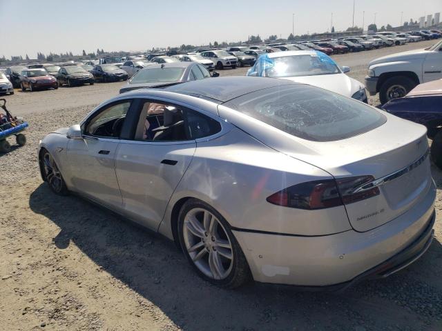 5YJSA1H18EFP56516 - 2014 TESLA MODEL S Արծաթագույն լուսանկար 2