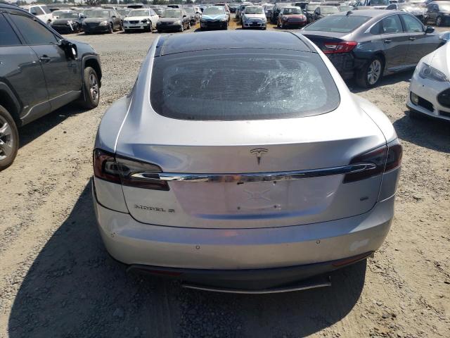 5YJSA1H18EFP56516 - 2014 TESLA MODEL S SILVER photo 6