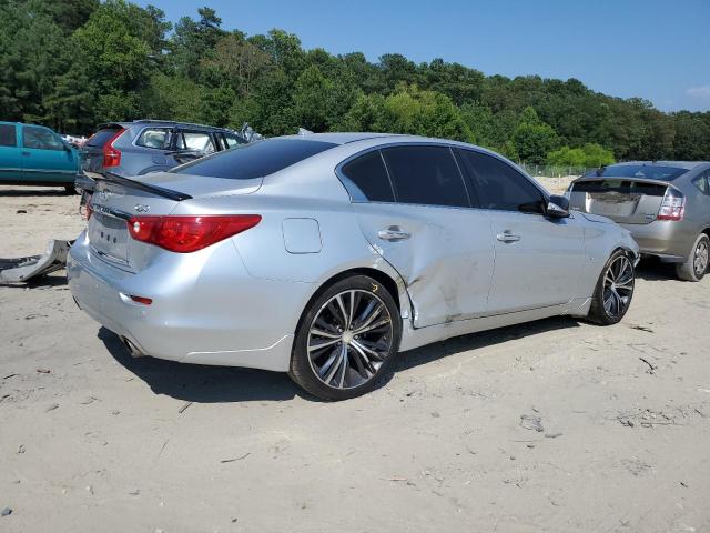JN1BV7AR0FM417218 - 2015 INFINITI Q50 BASE SILVER photo 3